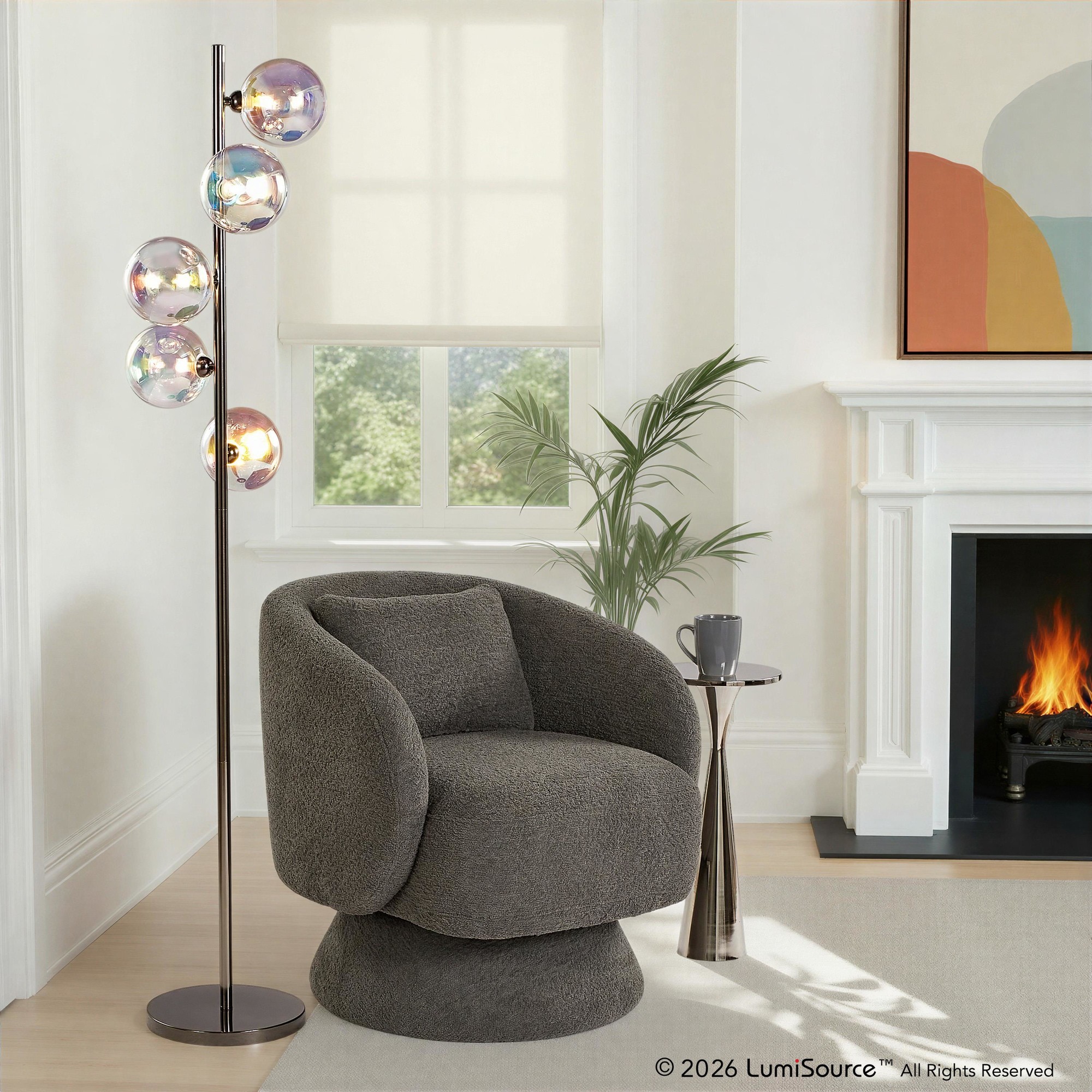 Bubbles 66.5" Metal Floor Lamp